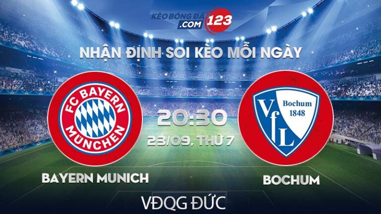 Soi kèo Bayern Munich vs Bochum – 20h30 ngày 23/09/2023 – VĐQG Đức