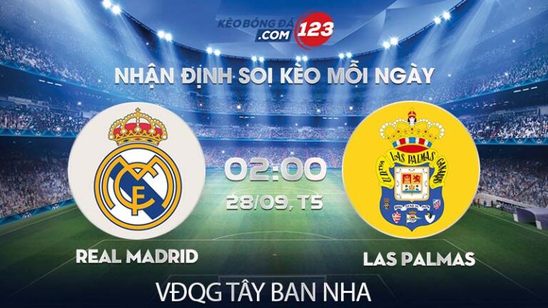 Soi kèo Real Madrid vs Las Palmas – 00h00 ngày 28/09/2023 – VĐQG Tây Ban Nha