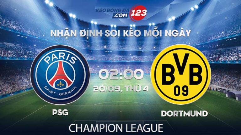 Soi kèo trực tiếp PSG vs Dortmund – 02h00 ngày 20/09/2023 – Champion League