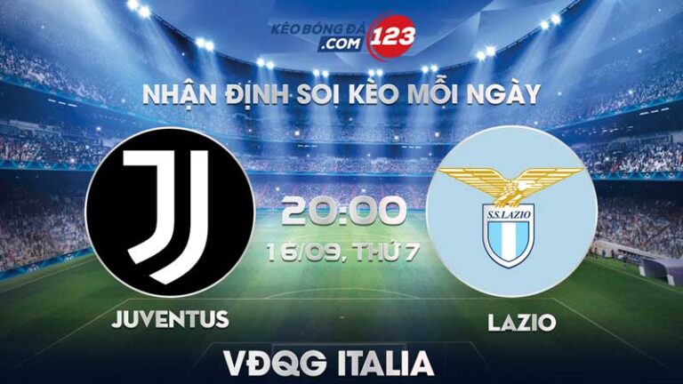 Tip Soi Kèo Trực Tiếp Juventus vs Lazio – 20h00 ngày 16/09