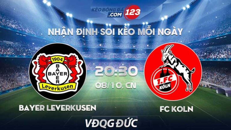 Soi kèo Bayer Leverkusen vs FC Koln – 20h30 ngày 08/10/2023 – VĐQG Đức