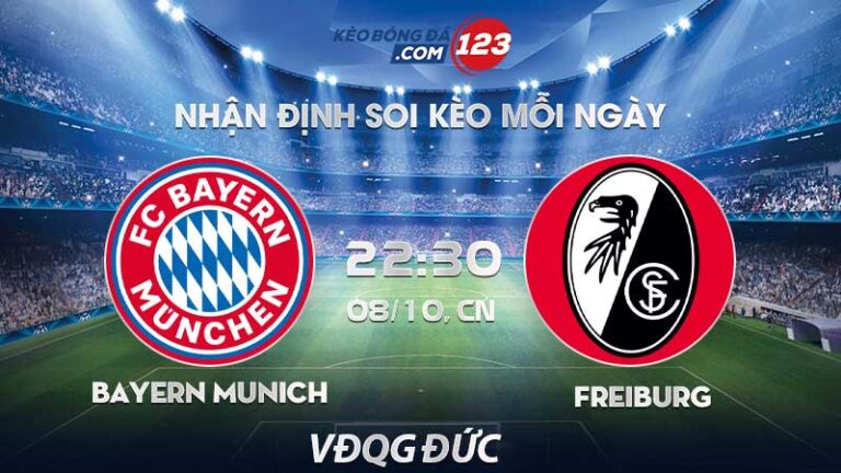 Soi kèo Bayern Munich vs Freiburg – 22h30 ngày 08/10/2023 – VĐQG Đức