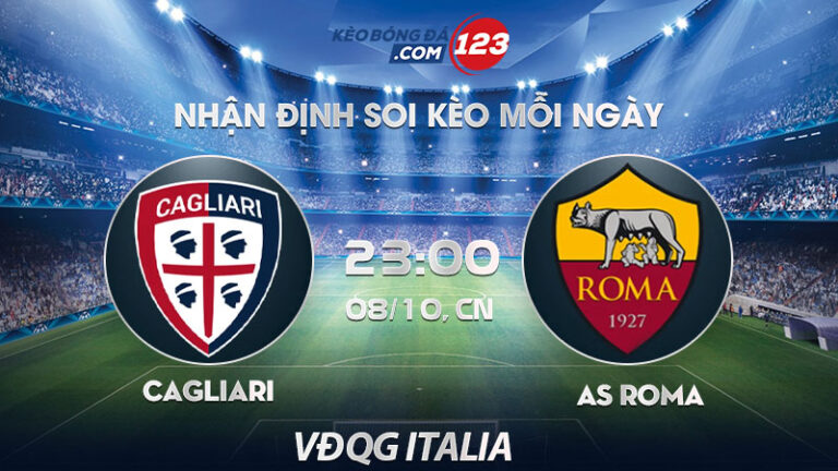 Soi kèo Cagliari vs AS Roma – 23h00 ngày 08/10/2023 – VĐQG Italia